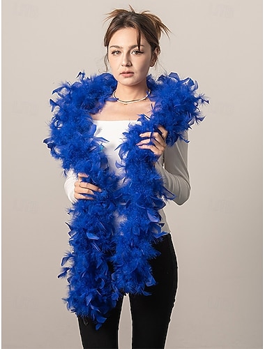  Dames Mardi Gras Veer Boa in Meerdere Kleuren Zacht en Lichtgewicht Perfect voor Carnaval en Maskerade Bals