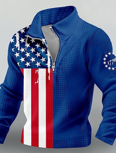  4 luglio 2026 250° Giorno della Memoria Felpa con cappuccio a maniche lunghe con bandiera degli Stati Uniti per uomo casual outdoor