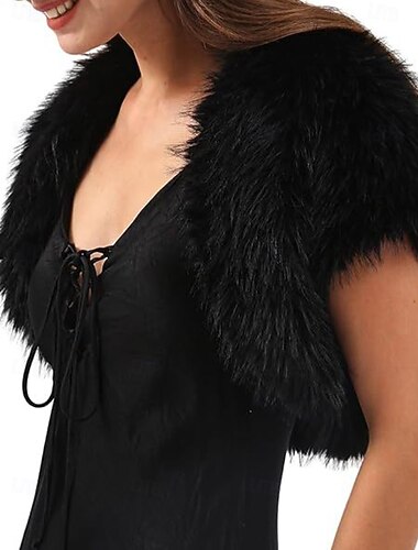  Bontstola's Damesomslag Elegant Mouwloos Spandex Bruiloftsomslagen Met Pure Kleur Voor Feest Herfst