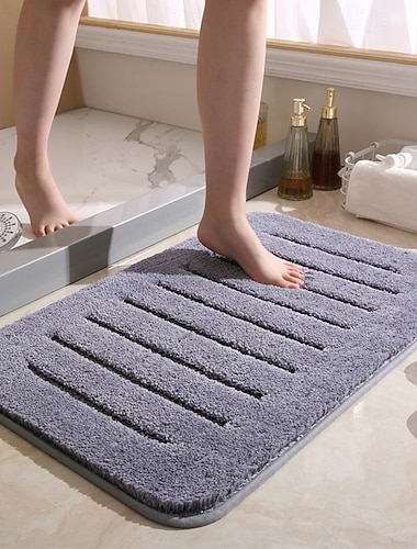  Dicke, hochflorige Luxus-Badematte im Hotelstil, saugfähig, rutschfest, für Badezimmer, Badewanne, Eingangsbereich, Schlafzimmer, schimmelresistent