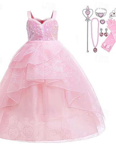  Boekenweek 2026 heks fee Glinda tutu bloemenmeisjesjurk tule jurken film tv thema kostuums met accessoires voor meisjes kinder Halloween carnaval Mardi Gras optreden feest podium