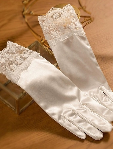  Térylène Longueur au poignet Gant Élégant Avec Broderie / Couleur unie Gants de Mariage / Fête