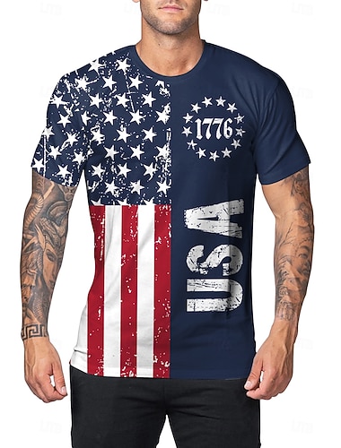  250-årsjubileum i USA Patriotisk T-skjorte USA Flagg 250 år 1776 Original Morsom Voksne Herre Halvhjorteårsjubileum Uavhengighetsdag 4. juli Avslappet Fest Kle deg opp