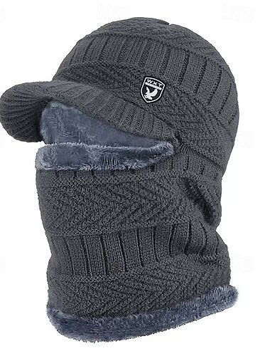  Unisex Hatt Vinter hattar Vindtät Varm Dagligen Utomhus Gata Stickad Ren färg