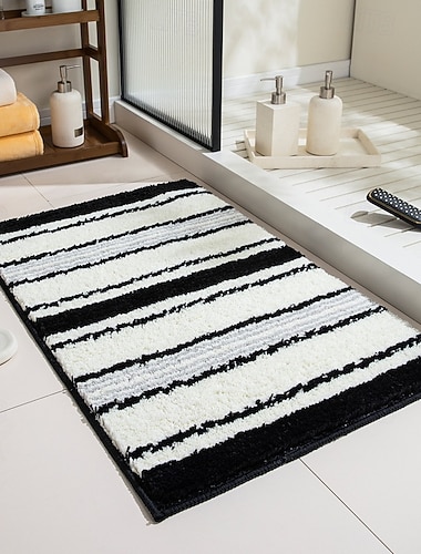  Badematte, rutschfest, saugfähig, für Toilette, Badezimmereingang, Dusche, Waschbecken, Wohnaccessoires