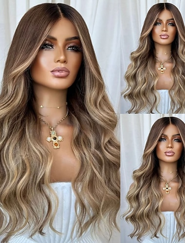  Remy-hius 5x5 Sulkeminen 13x4 pitsiä edessä Peruukki Keskiosa Brasilialainen Laineita Vaaleahiuksisuus Monivärinen Peruukki 150% 180% Hiusten tiheys ja vauvan hiukset Liukuvärjätyt hiukset