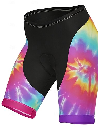  Mulheres Padrão Shorts de ciclismo Calções de bicicleta Bermudas Acolchoadas Para Ciclismo Moto Calção Calças Forma Assenta Ciclismo de Montanha Ciclismo de Estrada Esportes Tapete 3D Secagem Rápida