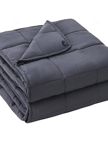  coperta ponderata per adulti, coperta pesante e rinfrescante per dormire, coperta traspirante con perle di vetro di alta qualità, lavabile in lavatrice per comfort e relax