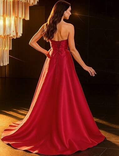  Ballklänning Golvlängd Bal Klänning Festklänning Cocktailklänning Quinceanera Klänningar Eleganta Fest Ärmörsa Off-Shoulder Kvällsfest Bröllopsgäst med Glitter