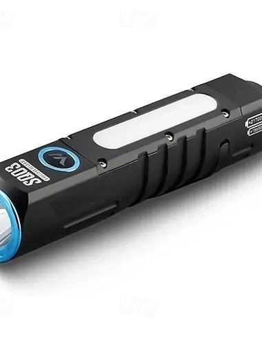  EDC lommelykt - oppladbar 1000 lumen LED-lommelykt med klips, magnetisk base, type-c-lading, vanntett aluminiumslegeringshus for camping, fotturer, natteturer, hjemmebruk