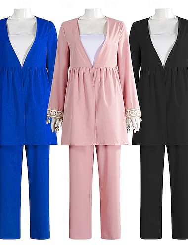  Femmes Tenues Religieux Saoudien Arabe Arabe Musulman Ramadan Adultes Haut Pantalon Soirée, Tenue quotidienne