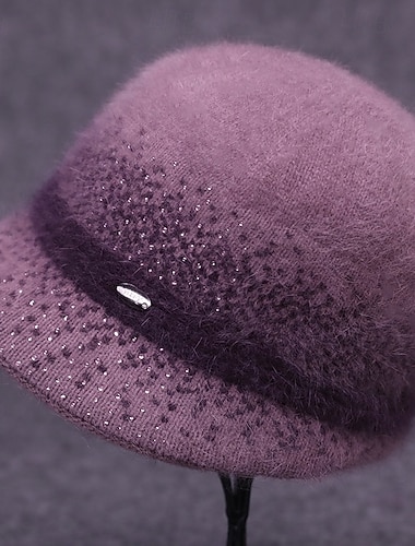  Damen Hut Eimerhut Wintermützen Winddicht Warm Täglich Outdoor Straße Strick Einfarbig