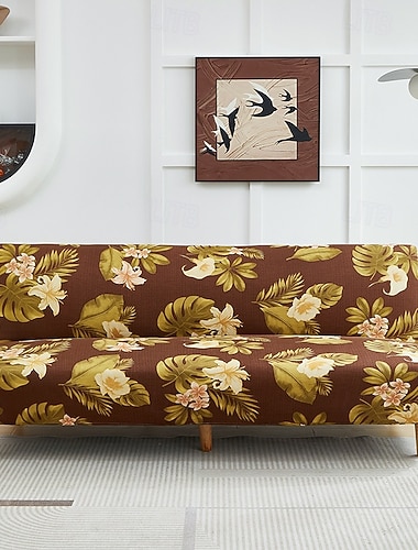  3 verschiedene Größen, dehnbarer Sofabezug aus Stoff, Überzüge für armlose Sofas, elastischer Bankbezug, Schutz für Neujahrsdeko