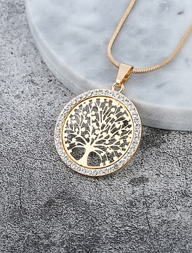  Halskette For Damen Straße Täglich Geburtstagsparty Legierung Baum des Lebens