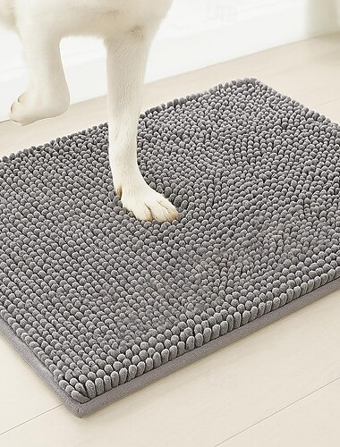  Fußmatte, Badezimmerteppich, hoch saugfähige Mikrofaser-Fußmatte und Haustierteppich, rutschfest, dick, waschbar, weicher Chenille-Boden- und Badematte für Küche, Bad, Schlafzimmer, drinnen und