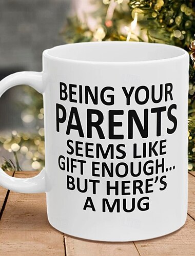  Είμαι οι Γονείς σου 11oz Αστεία Κούπα Διακοπών Καφέ από τους Γονείς Αστείο Χριστουγεννιάτικο Δώρο Οικογένειας Γενέθλια Εποχιακό Ποτήρι