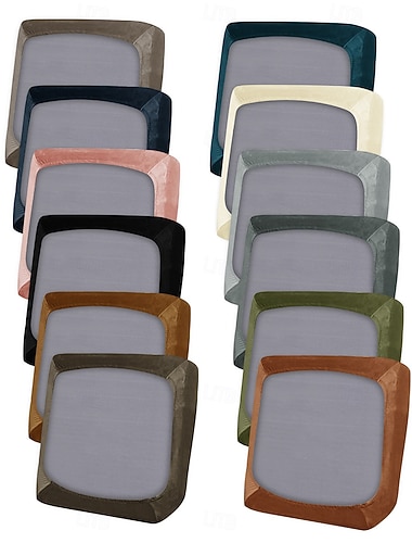  1/2/3 stk. ensfargede elastiske putetrekk i sølvrevfløyel til sofa, universelle fløyelssofatrekk i europeisk stil, myke og slitesterke, perfekte for hjemmedekor og beskyttelse.