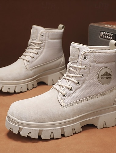  Beige fjellsko for menn – slitesterke og stilige semskede støvler for tøffe eventyr og hverdagsbruk