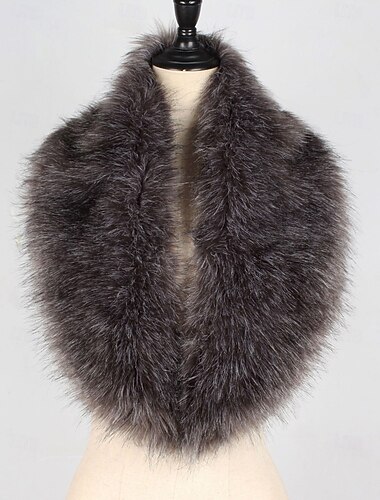  Bontstola's Damesomslag Elegant Mouwloos Imitatiebont Bruiloftsomslagen Met Pure Kleur Voor Feest Herfst