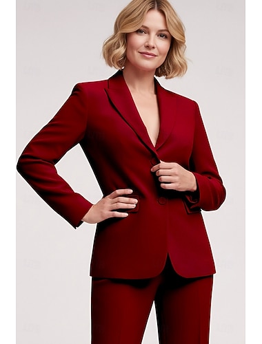  Mulheres Jaqueta Blazer Escritório Trabalho Formal Tecido Que Estica Elegante Manga Longa Lapela Chanfrada Não Trespassado