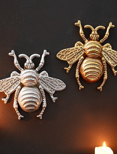  Decorazione murale in resina a forma di ape volante, ornamento unico da appendere a tema insetto, perfetto per decorazioni per feste, decorazioni per stanze, accenti per la casa, arte murale ispirata