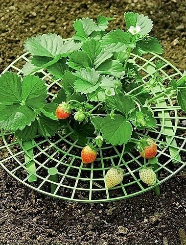  8-in-1-setti - korkealaatuinen mansikankasvatusruukku - nopea asennus - monitoiminen kasviteline sopii mansikoille ja pienille viherkasveille