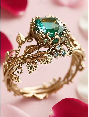  Damering i legering med edelsten, bohemsk stil, tilgjengelig i flere farger, elegant og stilig for spesielle anledninger og hverdagsbruk