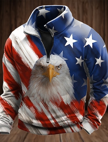  4 luglio 2026 250° Memorial Day Felpa con cappuccio da uomo Designer Bandiera degli Stati Uniti Casual Sportivi Street