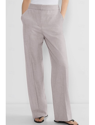 Per donna Pantaloni da abito Affari Ufficio Formale Elegante Semplice Classico