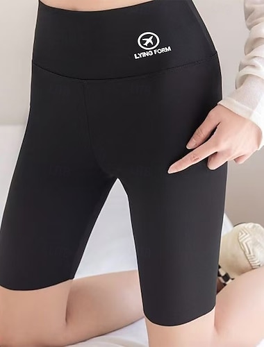  Dámské Větší velikosti 3/4 punčocháče Klasický styl Délka kolen Vysoký pasPantsHalloween Vánoce Valentýn Pevná barva Moderní styl Sportovní Stylové 4-cestný roztah Jízda na kole Rychleschnoucí Lehce