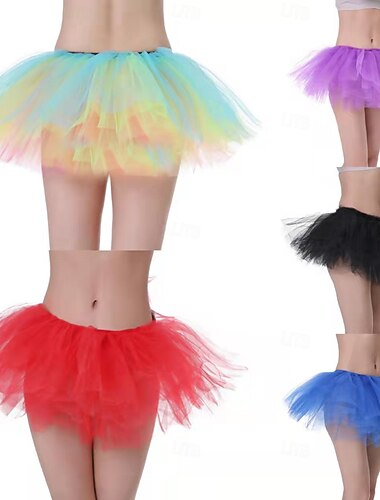 Необычные костюмы пачка Юбка из тюля Ретро В стиле 1980-х Взрослые Жен. Хэллоуин Карнавал Для вечеринок Выступление Одеваемся