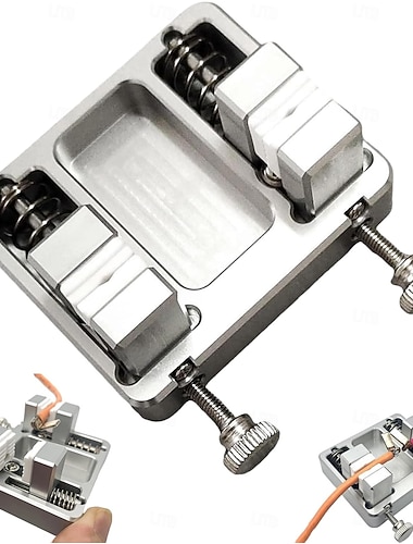  morsetto di saldatura in alluminio per impieghi gravosi con ganascia resistente alla temperatura per il montaggio di circuiti stampati, morsetto per filo di saldatura, dispositivo di saldatura per