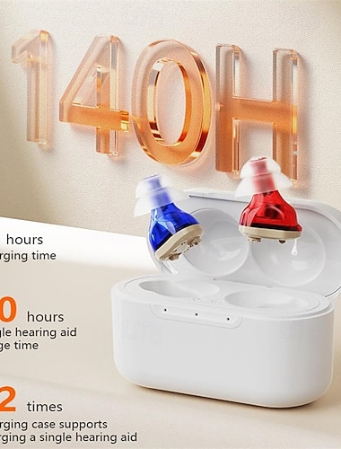  Wiederaufladbare Hörgeräte für Senioren mit Geräuschunterdrückung, exzellenter Klang und hohem Tragekomfort