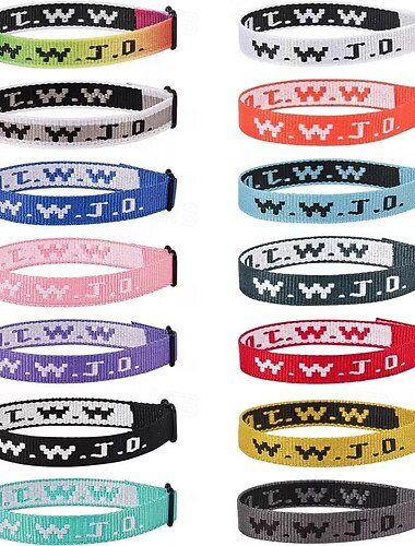  Conjunto de 15 pulseiras cristãs "Jesus Will Do" (Jesus fará tudo), ajustáveis, para homens e mulheres, em grande quantidade, perfeitas para presentear.