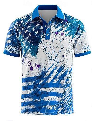  4 lipca 2026 250. Dzień Pamięci Męski Streetwear T-shirt z flagą USA krótki rękaw casual ulica