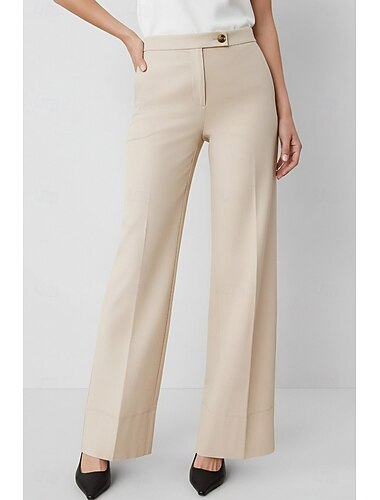  Per donna Pantaloni da abito Affari Ufficio Formale Tessuto Elasticizzato Elegante Semplice Classico