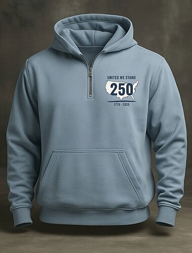  Per uomo Felpa con cappuccio Maglione Felpa con cappuccio e zip corta Vino Blu marino Grigio Azzurro Con Cappuccio Grafico Tasca Casuale Quotidiano Ferie Streetwear Casual Autunno Inverno
