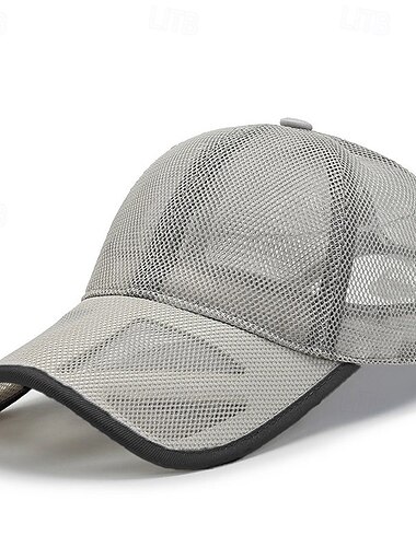  Czapka z daszkiem Czapka tenisowa Męskie Czapka Solidne kolory Ochrona przed słońcem Odprowadza wilgoć Oddychający na Bransoletka tenisowa Bejsbol Pikle Lato Czarny Zieleń wojskowa Granatowy