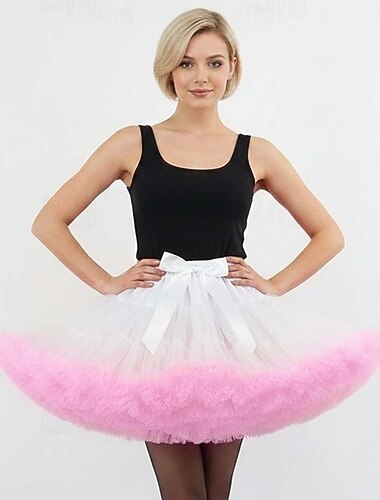  Jupe à cerceaux Tutu Sous jupe Princesse Danseur de ballet Douce Lolita Années 1950 Rétro Vintage Adolescent Adulte Femmes Fille Carnaval Mascarade Performance Tenue Quotidienne Fête du thé Se