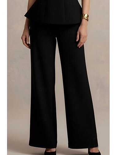  Per donna Pantaloni da abito Vestibilità dritta Affari Ufficio Formale Elegante Semplice