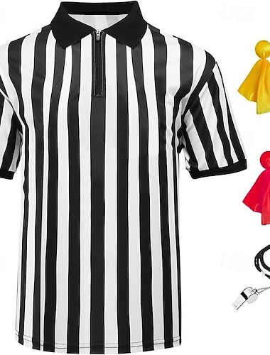  Match mondial de football 2026 Costume de cosplay Plus d'accessoires Arbitre Cosplay Adulte Homme Halloween Carnaval Match de football Se déguiser