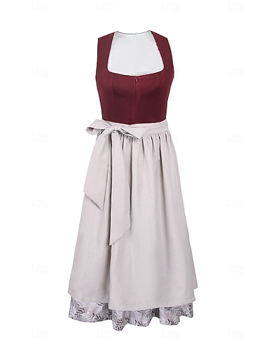  Farsang Októberi fesztivál Dirndl Trachtenkleader Októberi fesztivál bajor Wiesn Meadows Női Hagyományos stílusú ruha Ruha Kötény