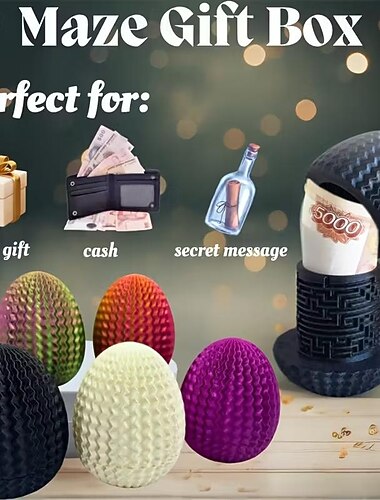  húsvéti tojáspénzes ajándékötletek - kreatív fejtörő doboz gyerekeknek &felnőttek, húsvéti tojás rejtélyes kirakós doboz rejtett rekesszel készpénzes ajándékhoz, születésnap, esküvő, húsvét,