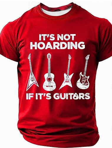  Homme Musique Argot drôle T-shirt Manche Courte T-shirt Impression 3D Col ras du cou Chemise Mode Quotidien Quotidien Rue Bleu Noir Rouge Été Printemps Vêtement Tenue S M L XL XXL XXXL