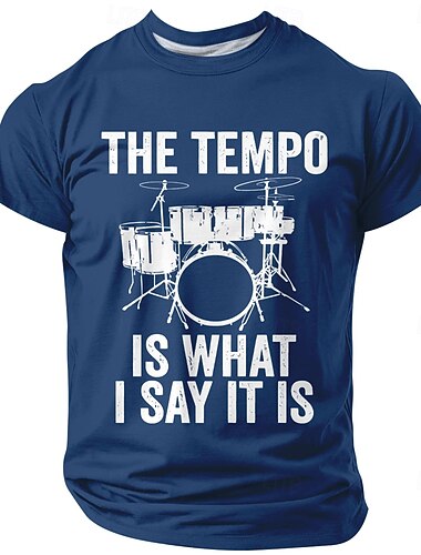 Homme Musique Argot drôle T-shirt Manche Courte T-shirt Impression 3D Col ras du cou Chemise Mode Quotidien Quotidien Rue Bleu Noir Rouge Été Printemps Vêtement Tenue S M L XL XXL XXXL