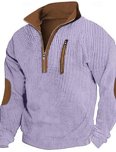  Miesten T-paita Vohvelineule T-paita Pitkähihainen paita Miesten paidat kyynärpääpaikoilla Pitkähihainen poolokaulus Neljänneksen postinumero 봄 & Syksy Syystalvi Väripalikka Muoti Suunnittelija Perus