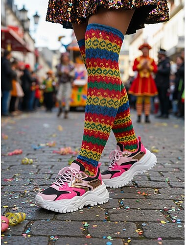  Γυναικεία ροζ, ογκώδη αθλητικά παπούτσια με πλατφόρμα και μεταλλικό χρυσό – ρετρό παπούτσια για μπαμπάδες για καρναβαλικά πάρτι, streetwear και rave εμφανίσεις