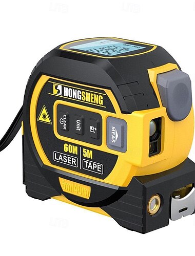  laser meetlint 3-in-1 digitaal meetlint zeer nauwkeurige laser afstandsmeter stalen meetlint