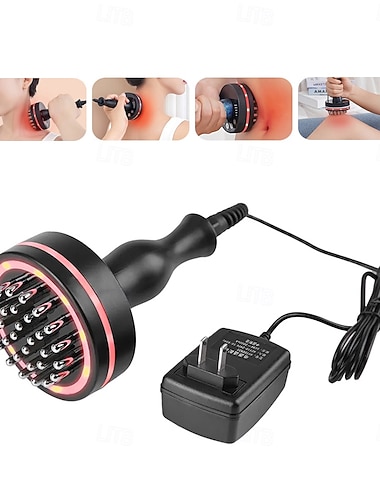  multifunksjon helse drege meridian massasje børste detoxi varm moxibustion mikrostrøm kroppsslankende massasje infrarødt rødt lys varmt komprimere midje mage massasje avslapningsverktøy