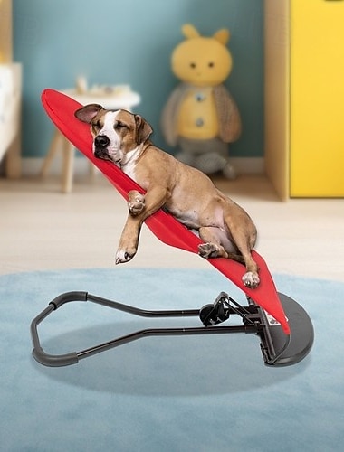  sedia a dondolo portatile per gatti, sedia antirussamento per cani, accessori per il riposo a letto, sedia a dondolo per animali domestici